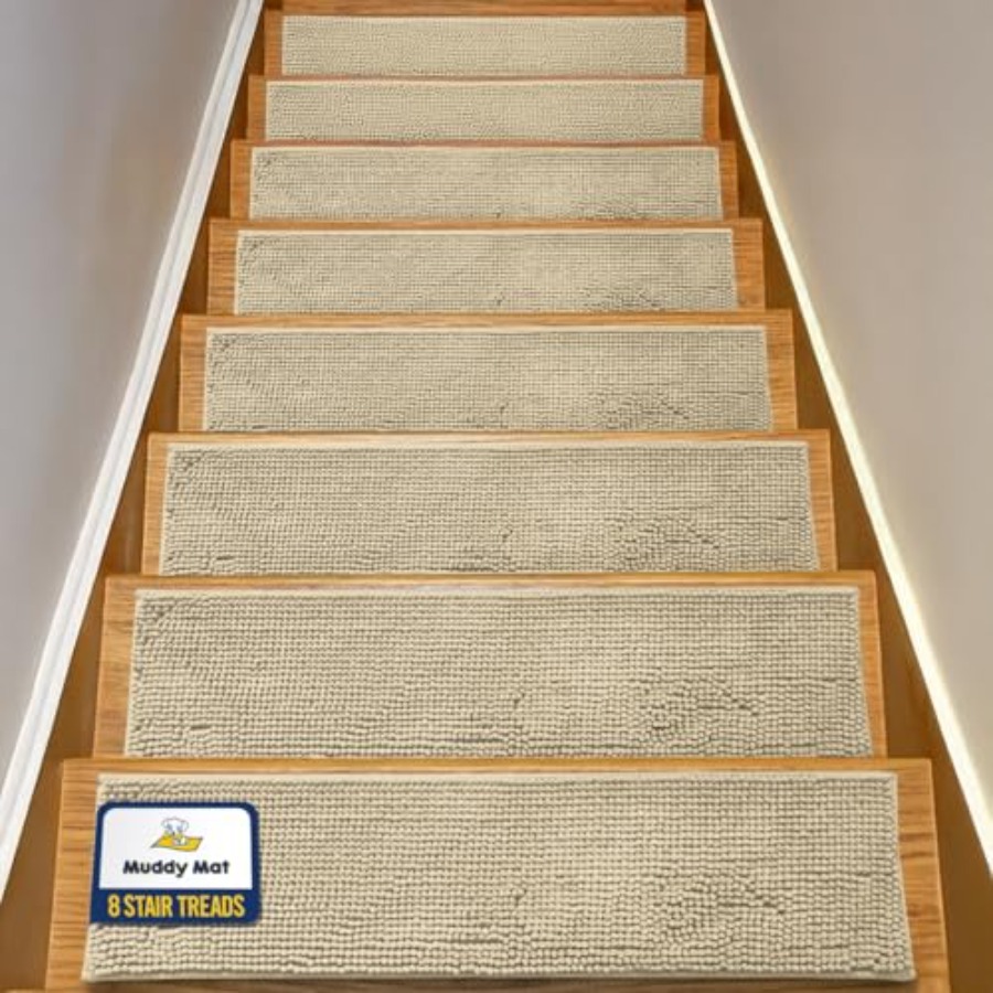 ® Pack of - Soft Chenille Stai - Flooring Home Decor avaliação e preço