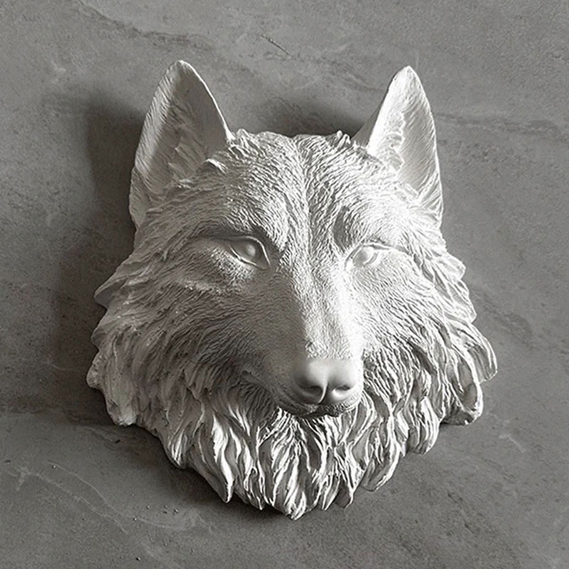 Animal Wolf Head Mold Lion Hea - Home Decor Wall Molding avaliação e preço