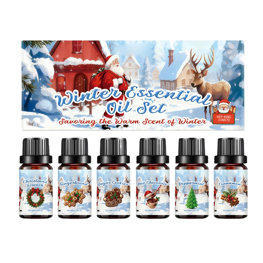 Winter Essential Oil Set 6PCS* - Home Decor Xmas Gifts avaliação e preço