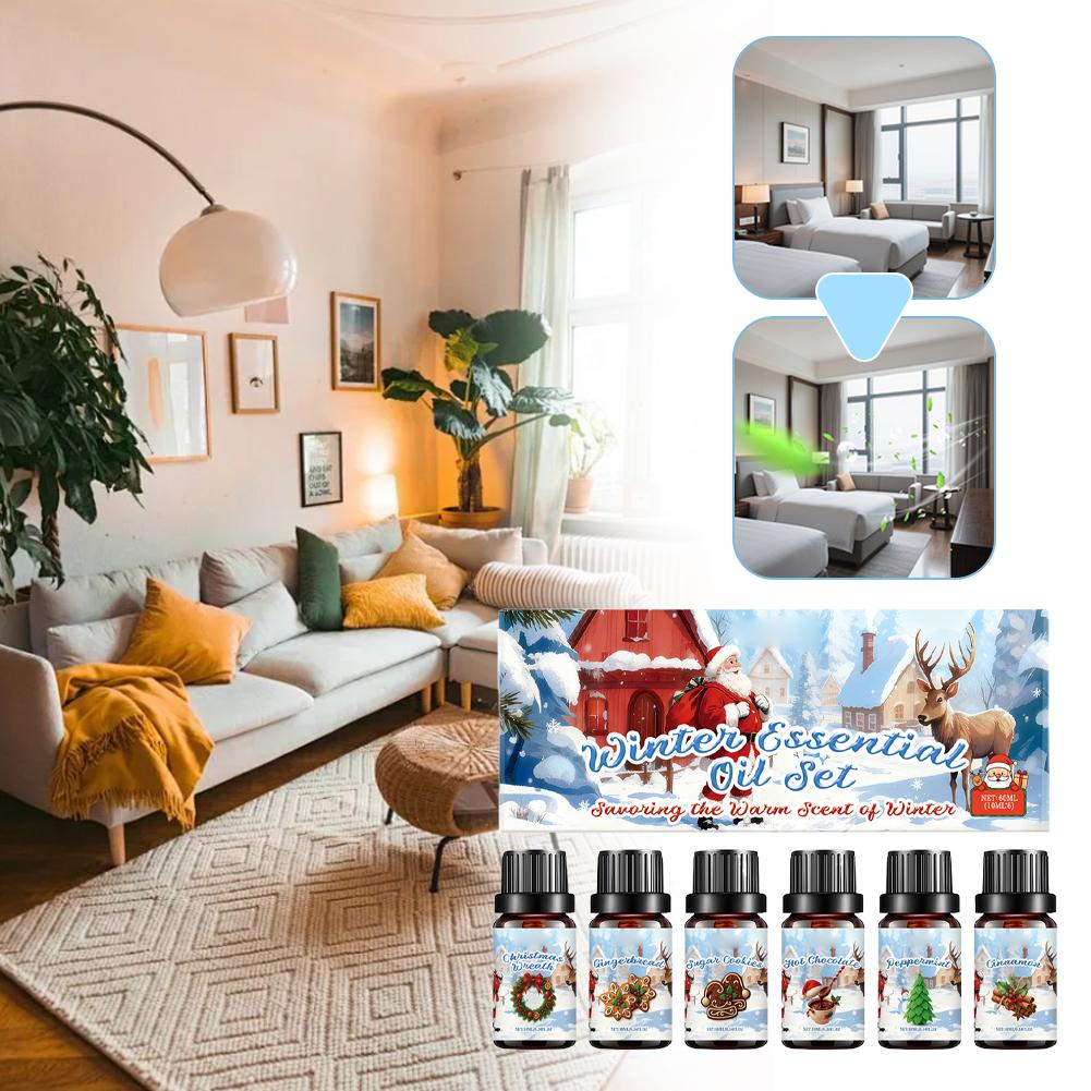 Winter Essential Oil Set 6PCS* - Home Decor Xmas Gifts avaliação e preço