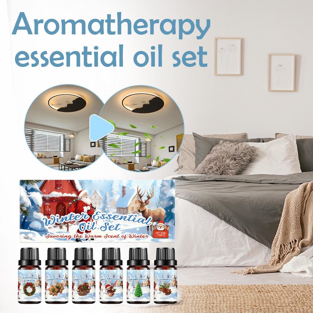 Winter Essential Oil Set 6PCS* - Home Decor Xmas Gifts avaliação e preço