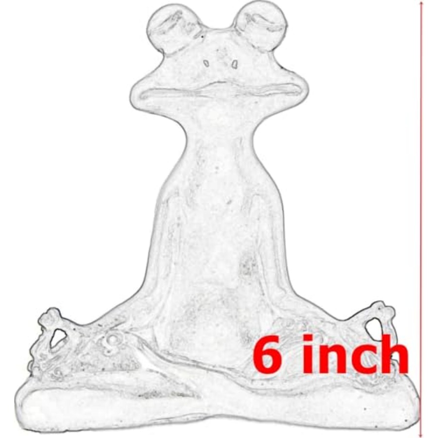 23101 Frog Statue Meditation L - Home Decor Yoga avaliação e preço