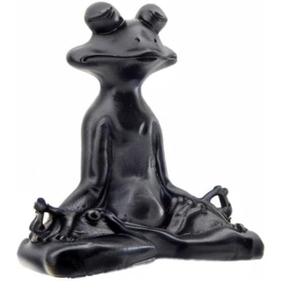 23101 Frog Statue Meditation L - Home Decor Yoga avaliação e preço