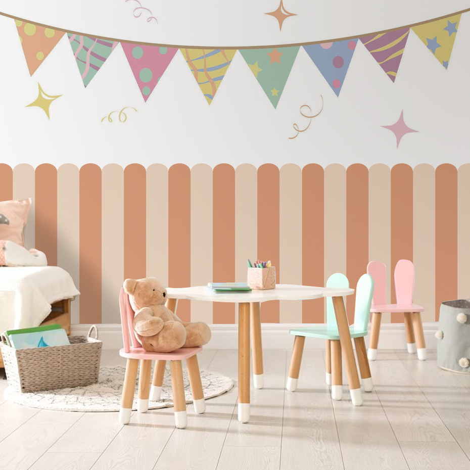 Multicolor Vertical Striped Ar - Home Decor Kit avaliação e preço