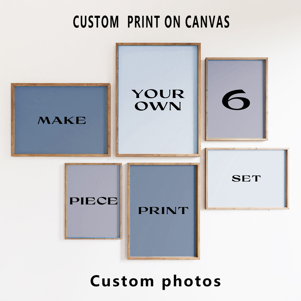 6pcs/set Custom Canvas Prints  - Home Decor Kit avaliação e preço