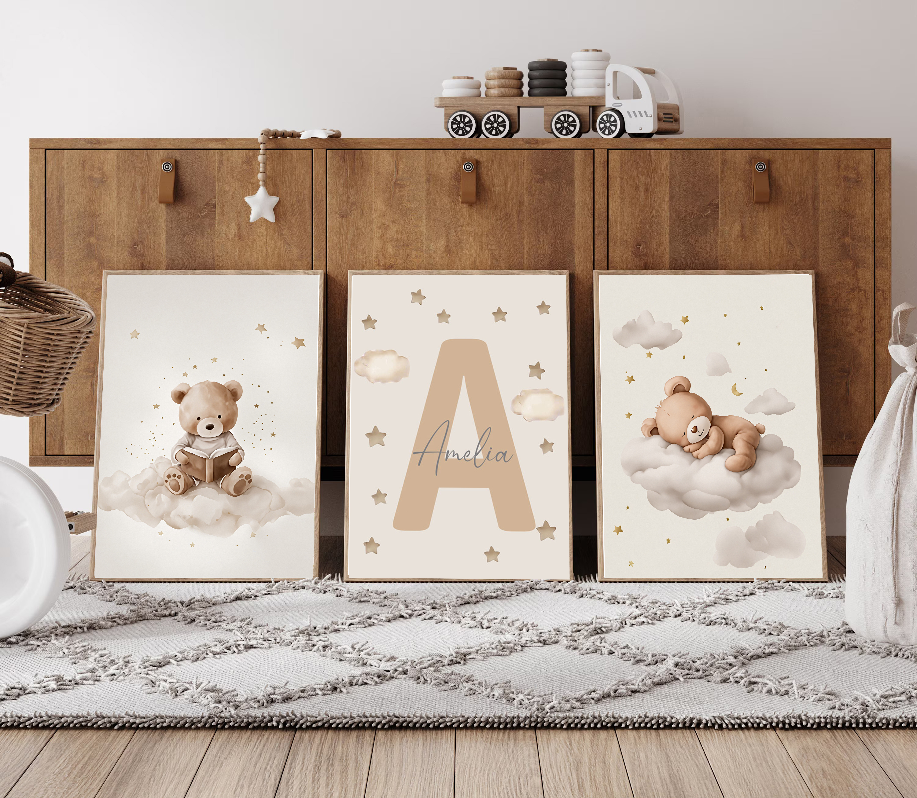 3pcs/set Bohemian Teddy Bear A - Home Decor Kit avaliação e preço