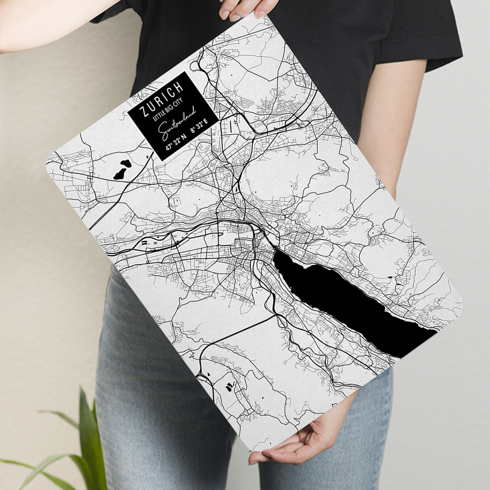 Zurich City Map Metal Wall Art - Home Decor Zurich avaliação e preço