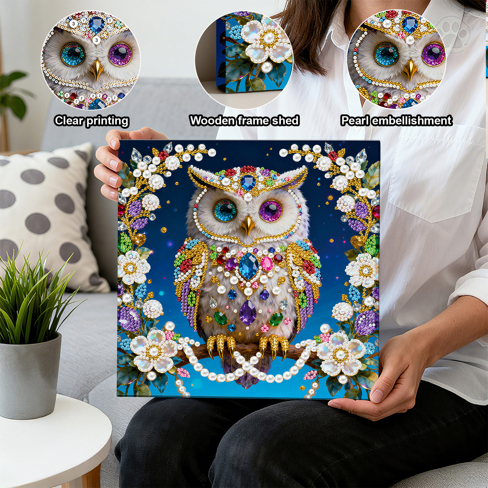 Diamond Painting Kit with Rhin - Home Decor Kit avaliação e preço